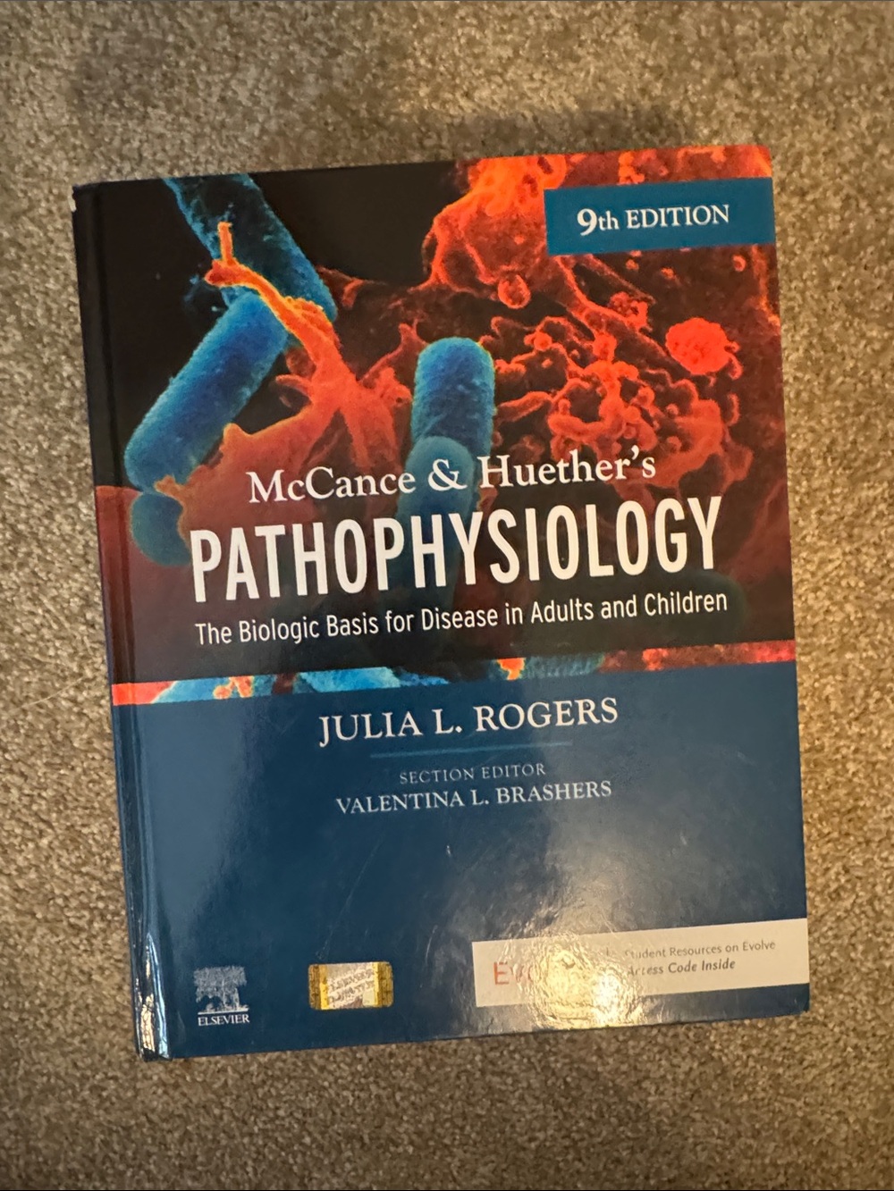 McCance & Huether's Pathophysiology Textbook - Blue Cover